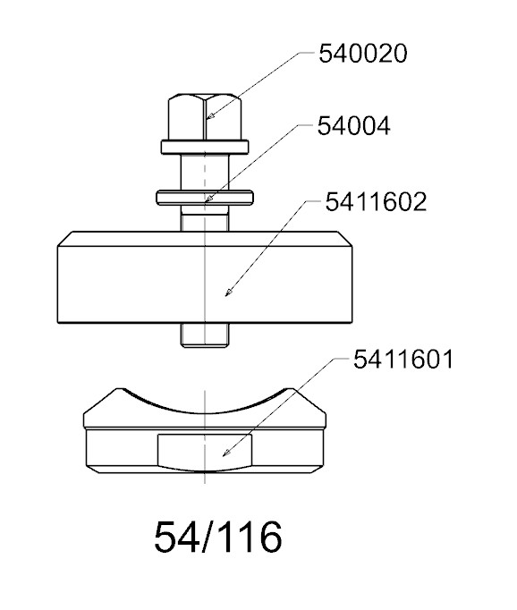 PERFORADOR REDONDO PARA CHAPA  FORZA  SERIE 54